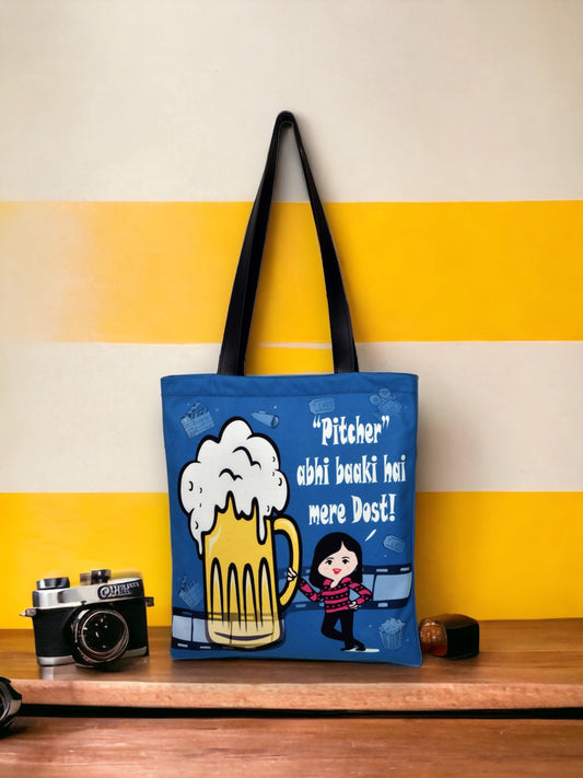 Pitcher Tote bag. Beer Tote Bag. Drama queen. Drama queen bag. Tote bag