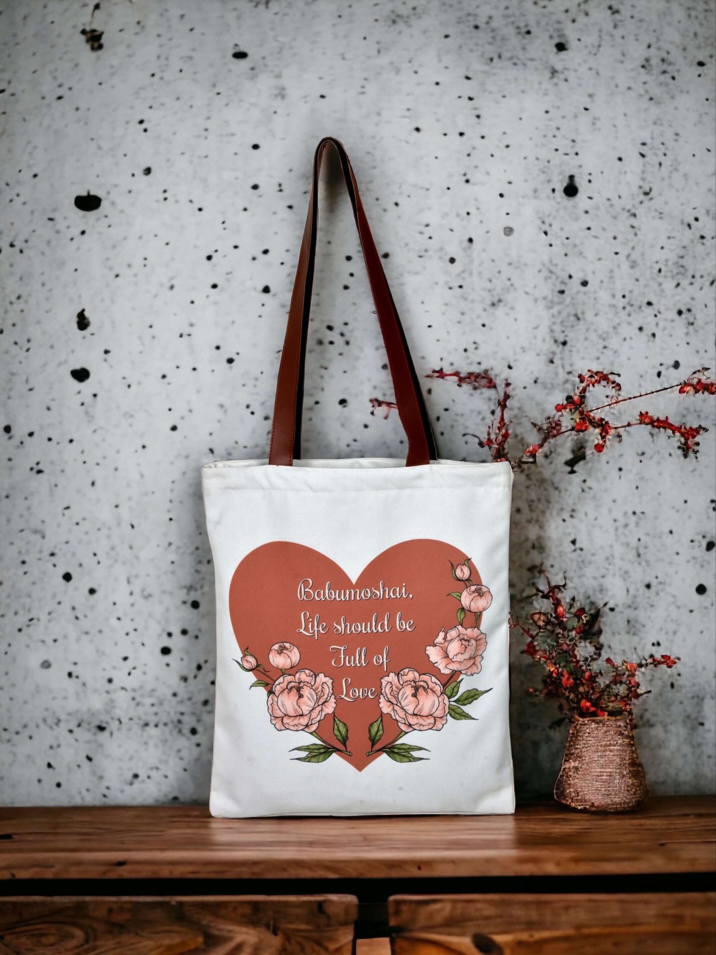 Babumoshai tote bag. Love Tote bag. Tote bag. Drama queen. Drama queen bag