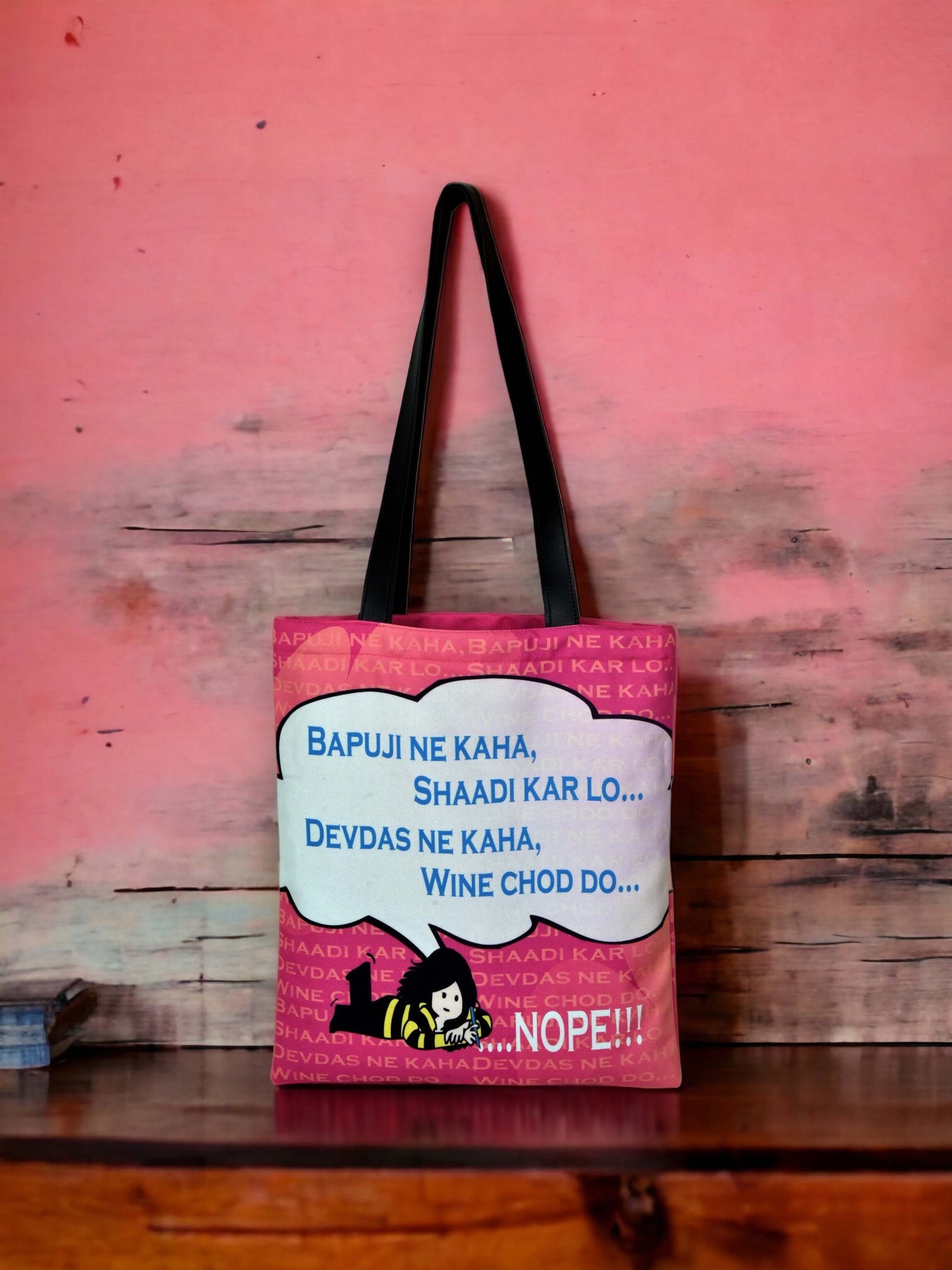 Devdas Tote Bag. Devdas Rant Tote Bag. Drunken Love Tote bag. Love Tote Bag Drama queen. Drama queen bag