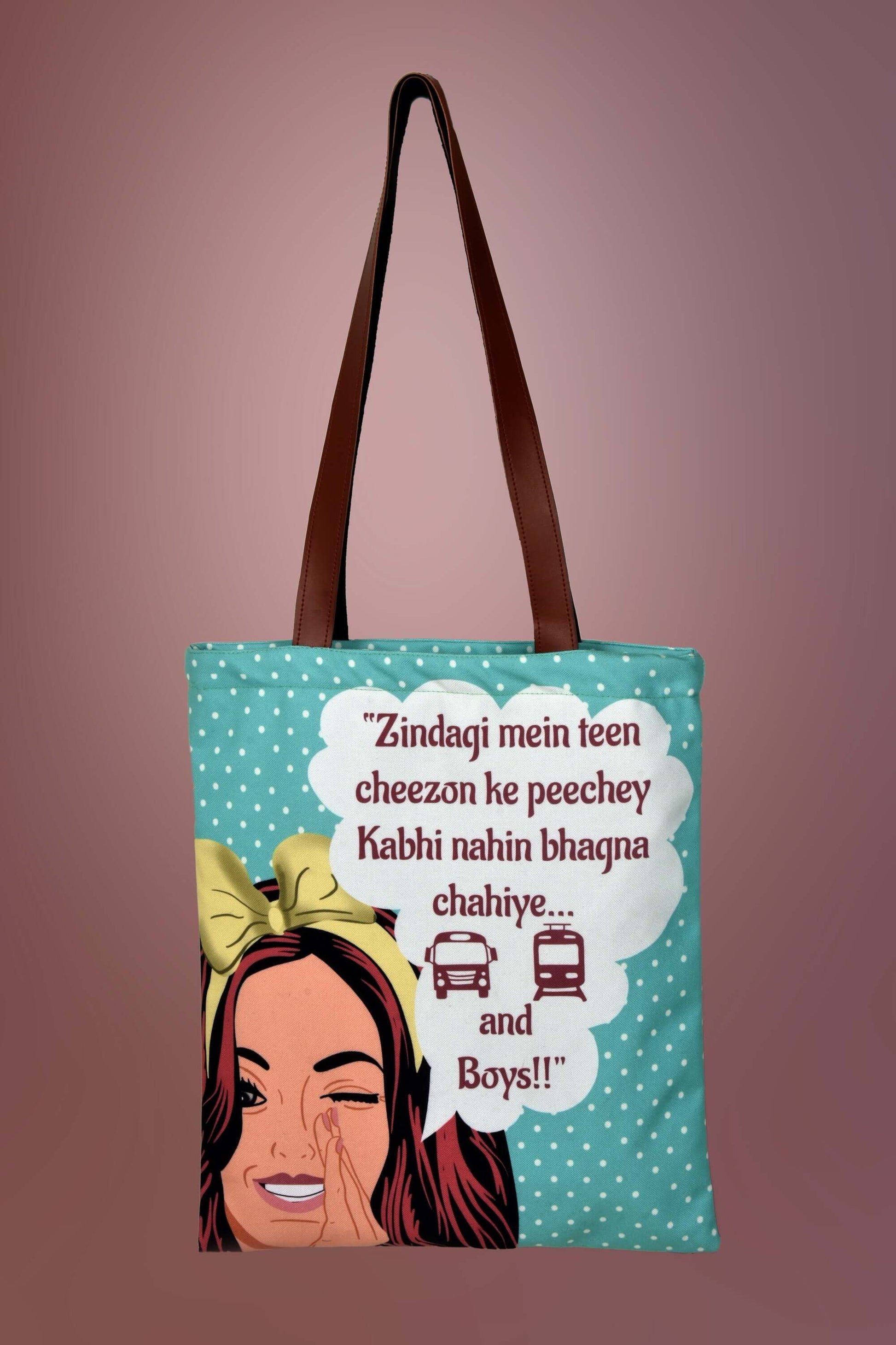 Bus, Train, Boys Tote Bags. Dont Chase Boys Tote Bag. Ishq Tote Bag. Tote bag. Drama queen. Drama queen bag