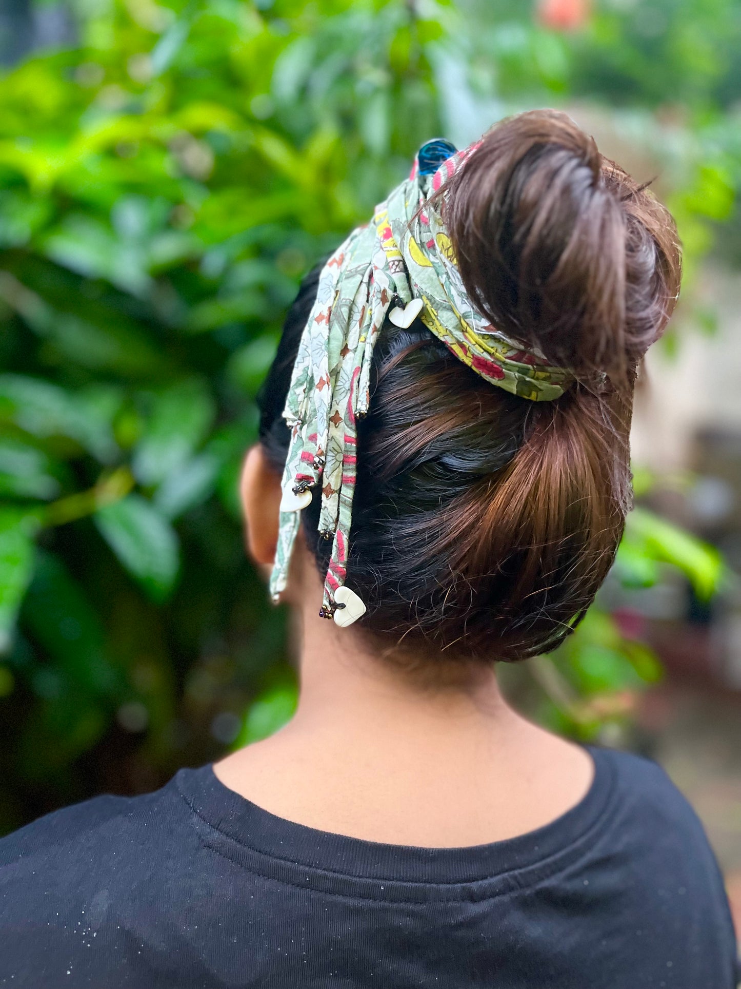 White & Green Boho Threads